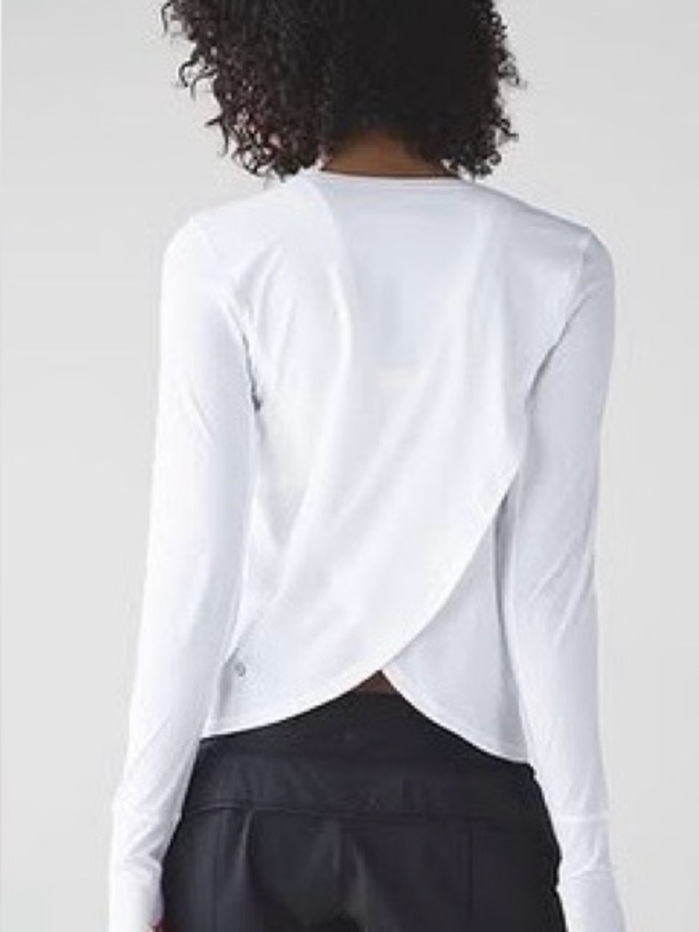 Lululemon White Long Sleeve Top